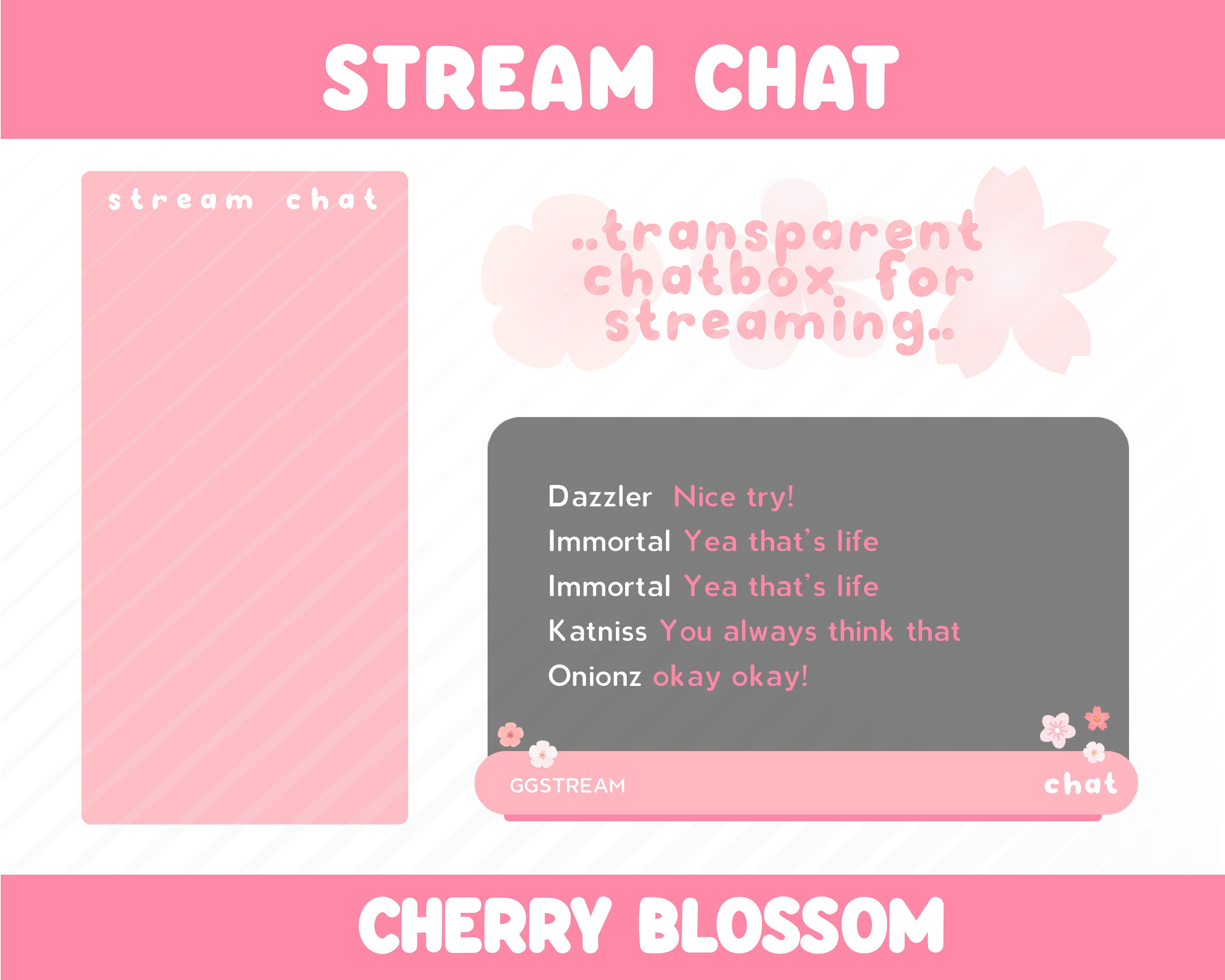 sunset rose~ FREE “just chatting” overlay scene for OBS