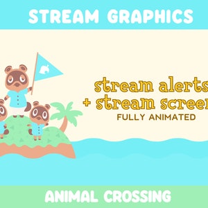 Animal Crossing animerade streamskärmar och varningar