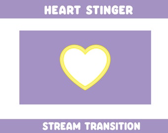 Animated Heart Stream Transition: Stinger for Twitch (MOV)