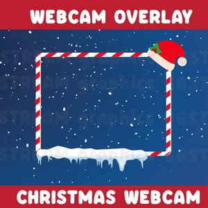 Julwebbkameraöverlägg - för Twitch- eller Facebook-streaming