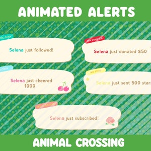 Animal Crossing Animerade varningar – för Twitch- eller Facebook-streaming