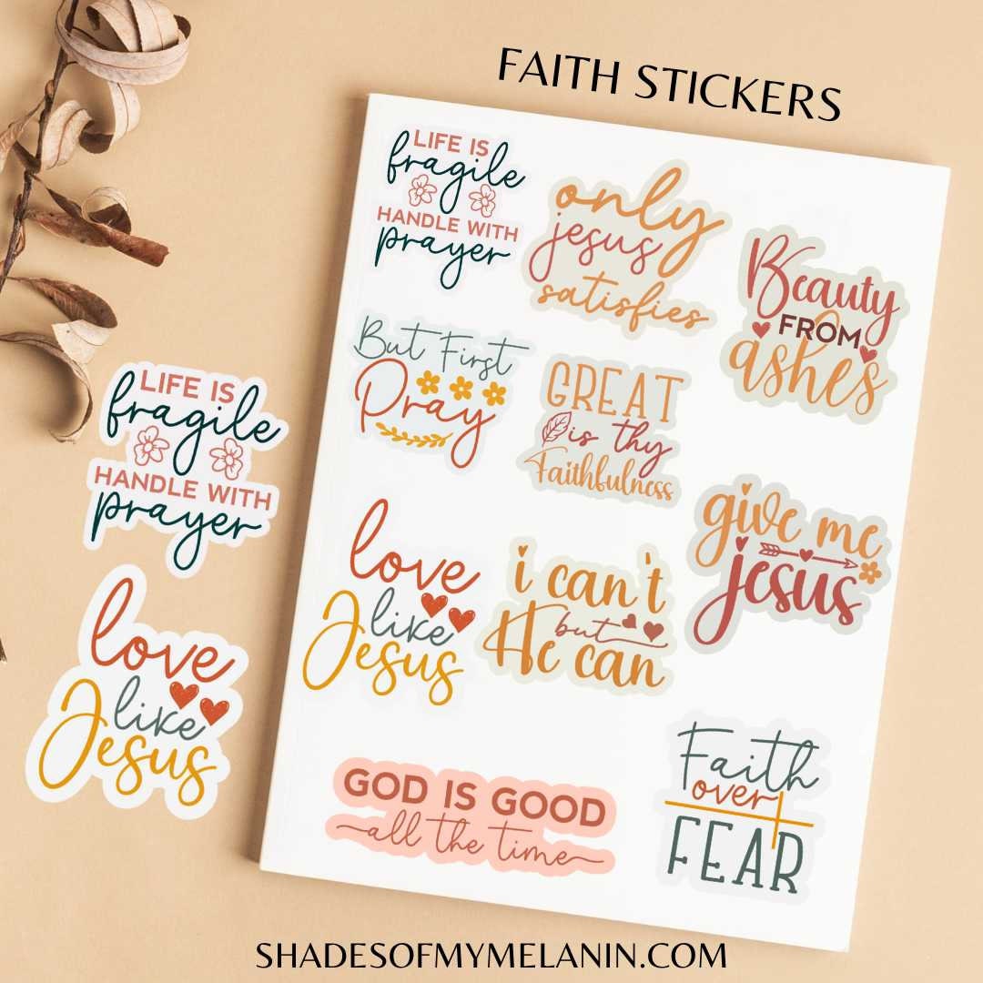 Faith Sticker Pack Etsy