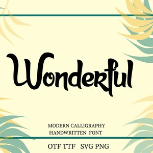 caligraphy font svg. digital font. modern font. handwritten font svg. font for cricut. script font. instal download font. Wonderful font