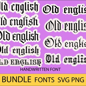Old english font svg. font svg. Old english font svg bundle. Old english numbers font cvg.