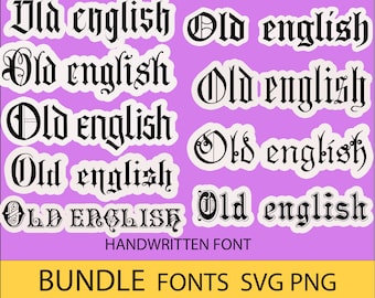 オールドイングリッシュフォント | svg | ttf | otf | eps | cricut