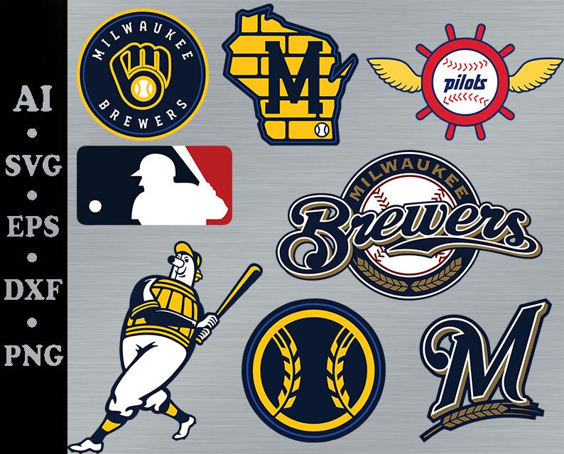 Cerveceros de Milwaukee svg. milwaukee brewers bundle svg. Etsy