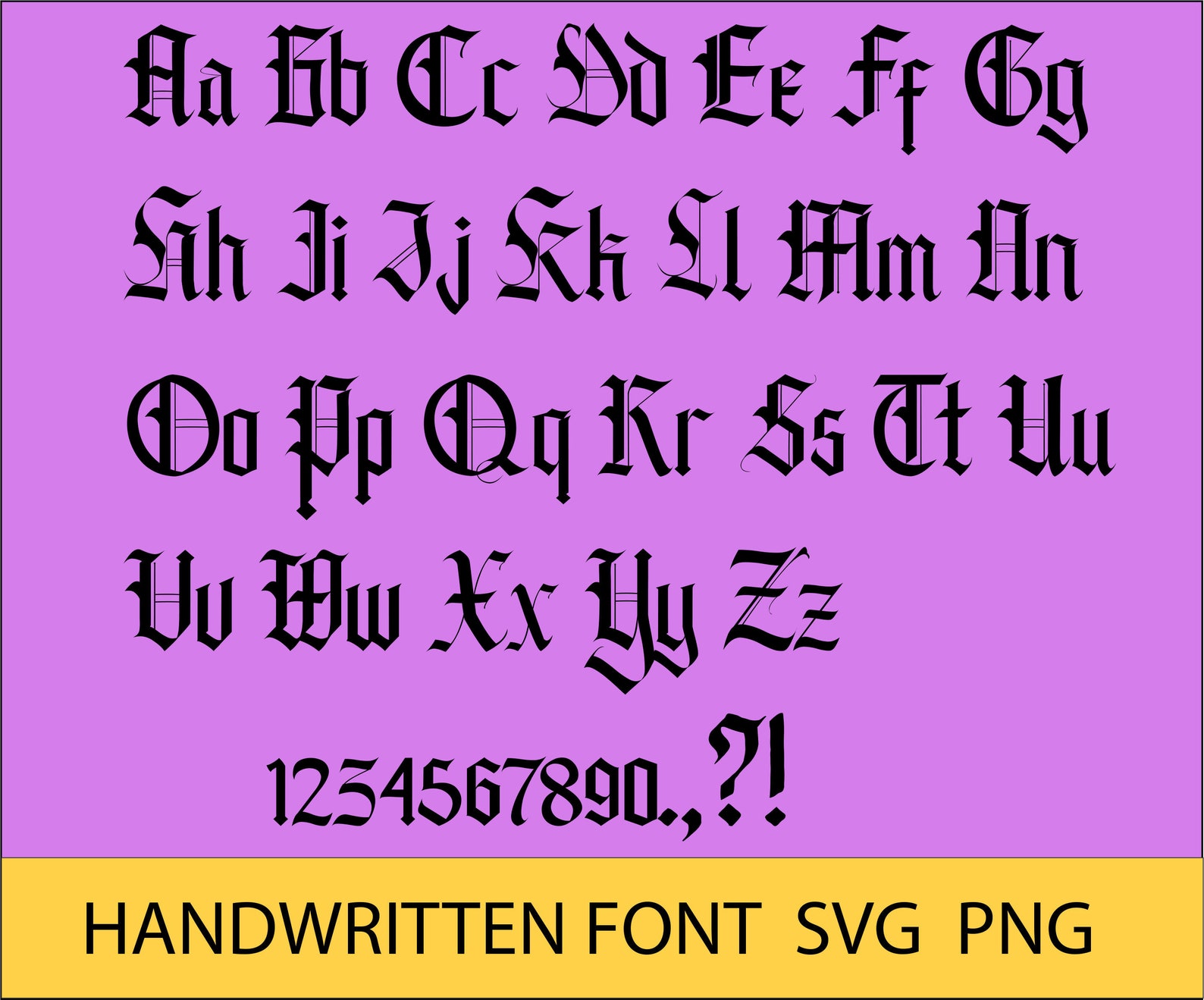 Old English Font Svg. Font Svg. Old English Font Svg Bundle. Old