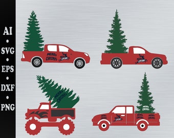Chrismas truck svg, chrismas tree svg, holiday svg. crismas ruck svg bundle
