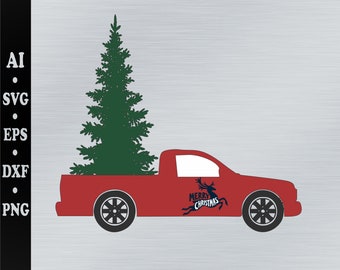 Chrismas truck svg. red chrismas truck svg.