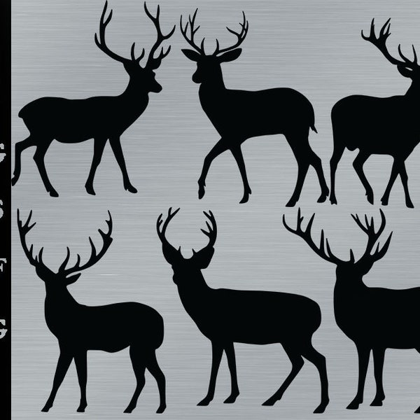 Deer svg. deer svg bundle. deer silhouette