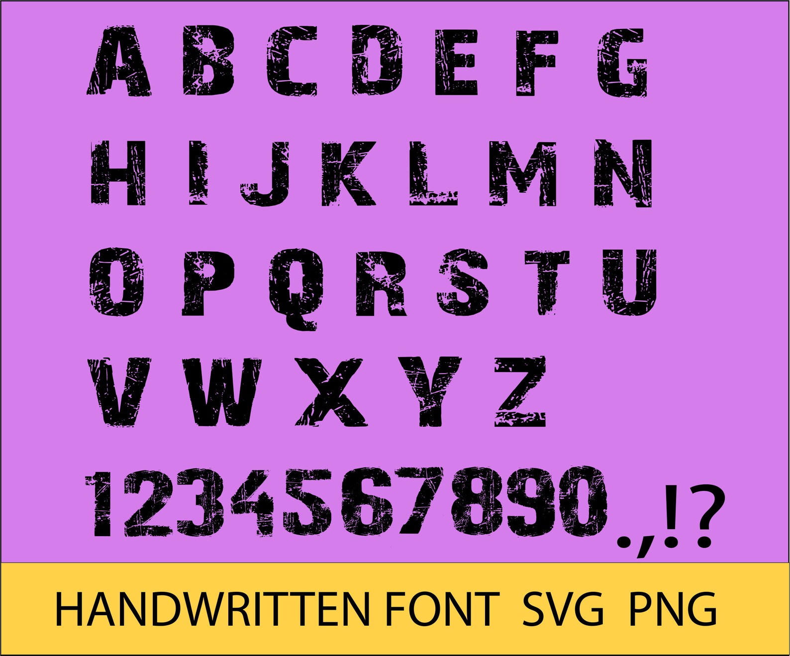 Distressed Font Svg. Font Svg. Distressed Font Svg Bundle. Distressed