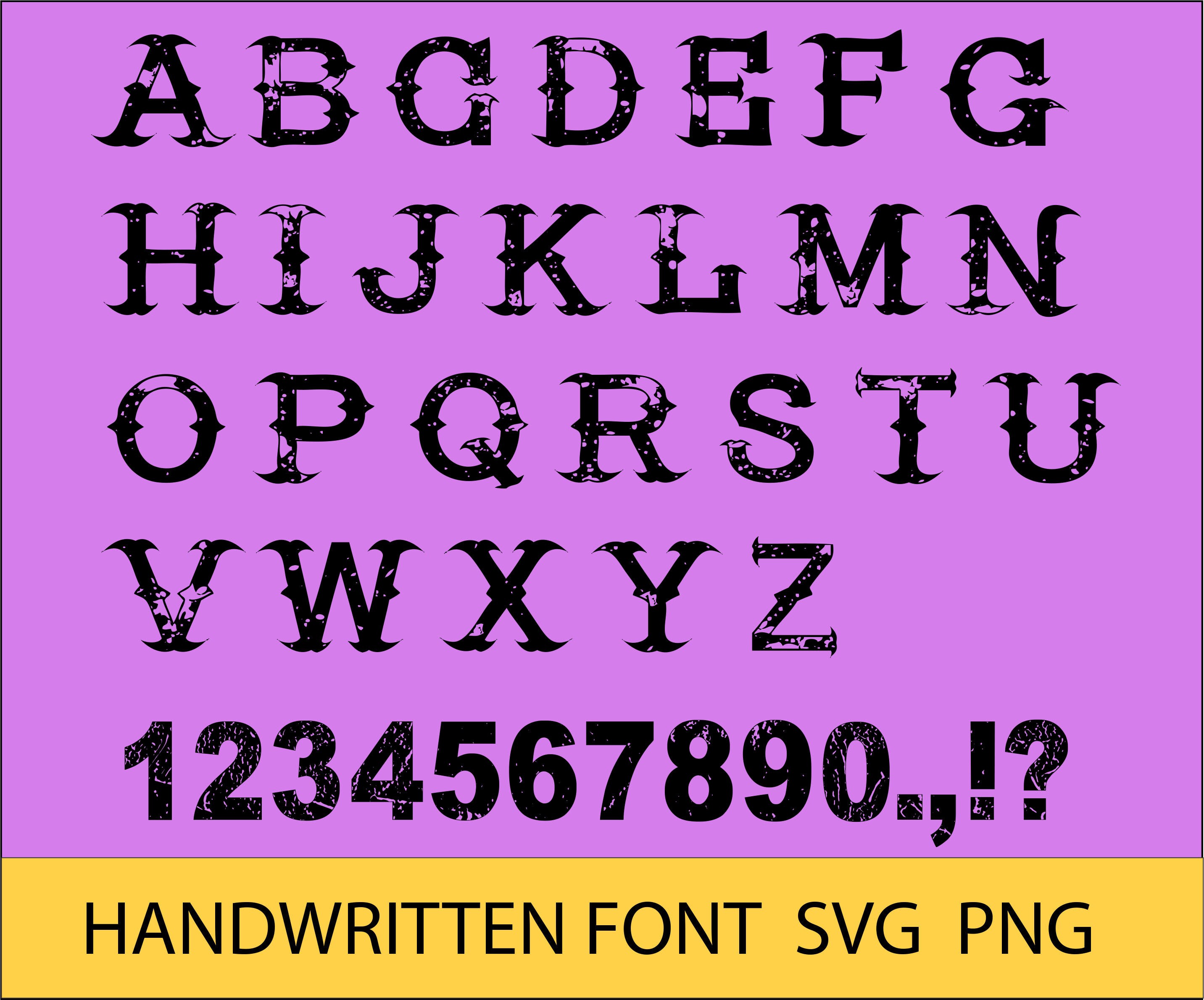 Distressed Font Svg. Font Svg. Distressed Font Svg Bundle. Distressed