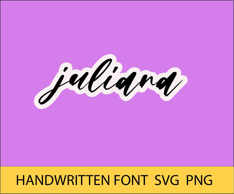 Juliana Font. Handwritten Font Svg. Font for Cricut. - Etsy