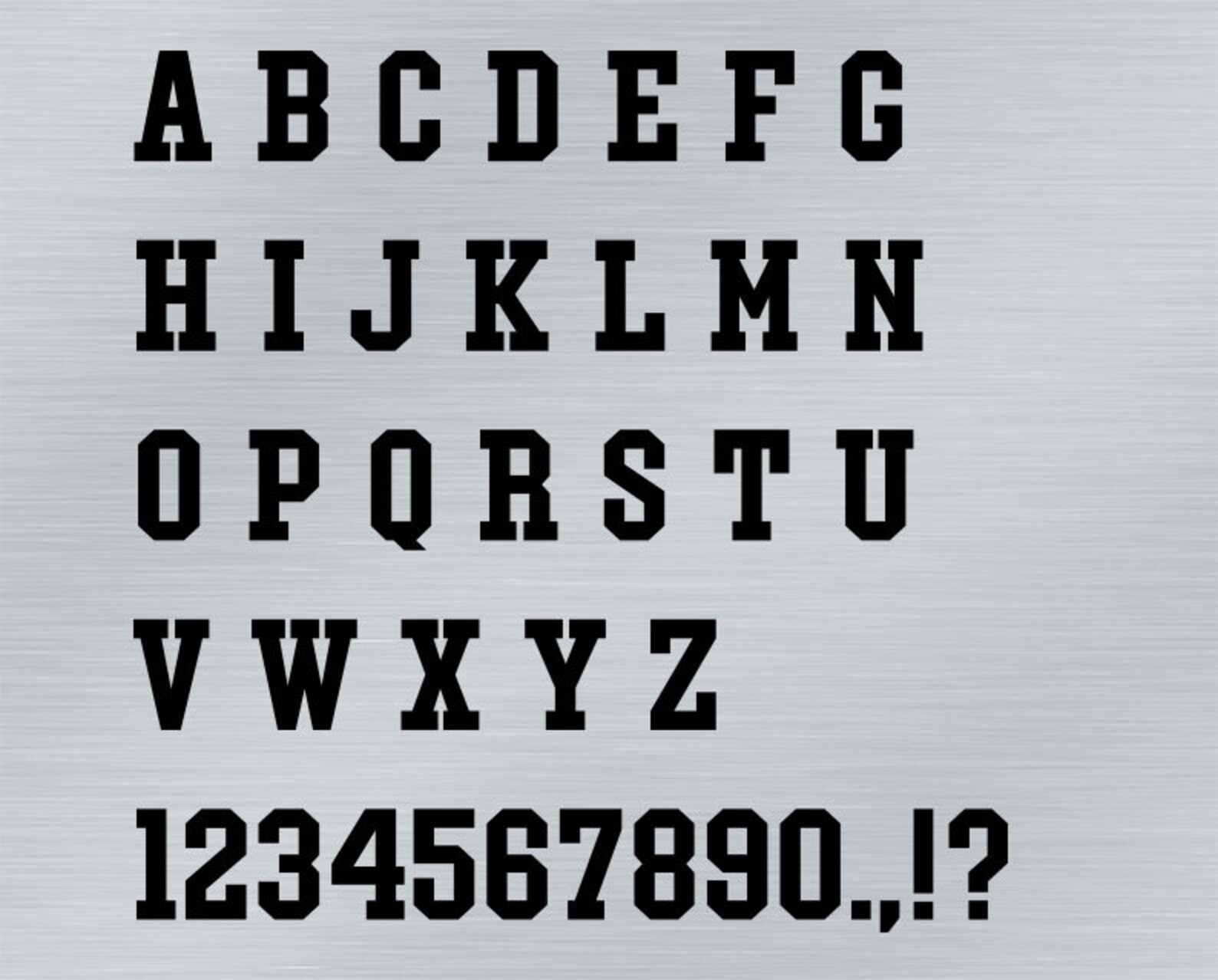 Varsity Font. Sport Font. College Font. Font for Cricut. Etsy