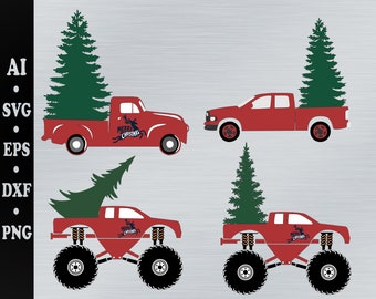 Chrismas truck svg bundle, chrismas tree svg, holiday svg. crismas ruck