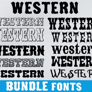 Western font. western fonts collection  .  font for cricut. silhouette font. cute fonts.
