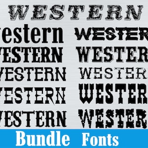 Western font. western fonts collection  .  font for cricut. silhouette font. cute fonts.