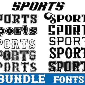 Varsity-lettertype. sportlettertype.  universiteitslettertype. honkbal lettertype.  lettertype voor cricut. silhouet lettertype. leuke lettertypen.