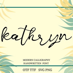Digital font.  caligraphy font svg. handwritten font svg. font for cricut. script font. font with tails. cursive font. instal download font
