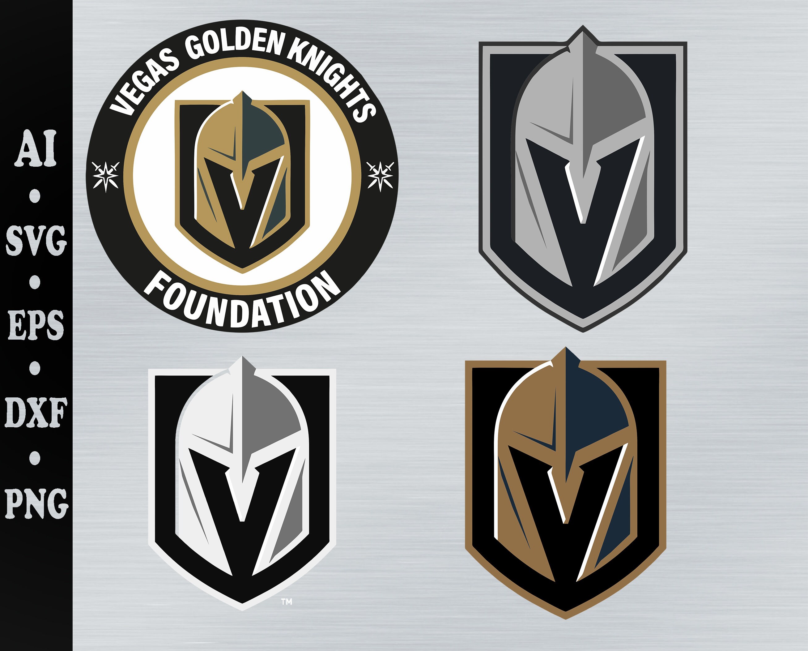 Vegas Golden Knight Team Logo Svg Nhl Hokey Sport Svg Cut Etsy