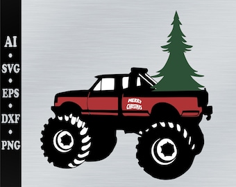 Chrismas truck svg. red chrismas truck svg.  Chrismas truck silhouette
