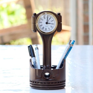 Piston Clock: Car Parts Office Decor & Auto Home Art