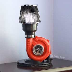 Turbo Lamp: Car Parts Decor & JDM Turbocharger Art