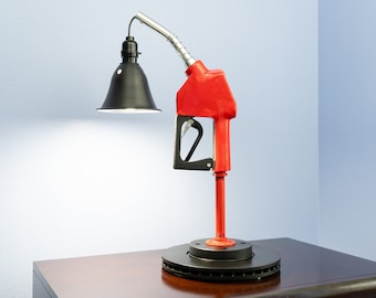 Gas Pump Nozzle Lamp: Auto Parts Desk Light & Car Office Decor