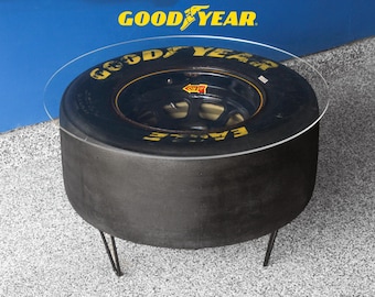 F1タイヤ ガラステーブル Goodyear Eagle 205/93 GTP F1 タイヤ ガラス