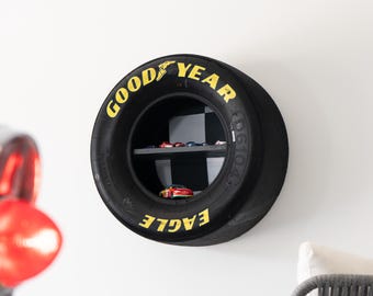 NASCAR Tire Shelf: Automotive Home Wall & Car Part Furniture