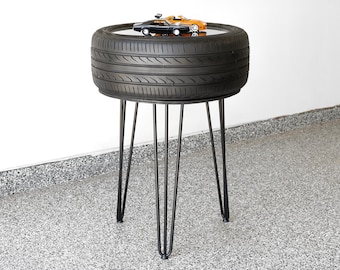 Tire Table: Auto Parts Decor & Car Guy Furniture