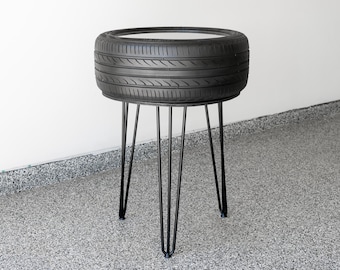 Tire Table: Auto Parts Decor Car Guy Furniture