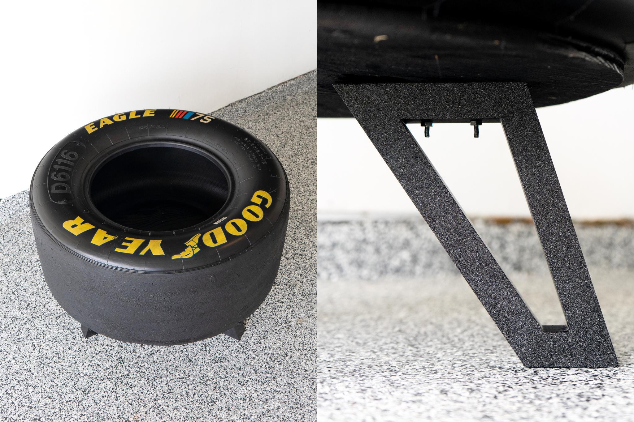 NASCAR 75周年記念タイヤコーヒーテーブル：自動車用家具＆レーシング