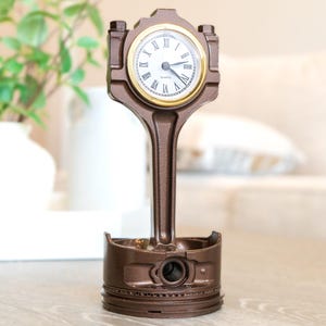 Ford Piston Clock: Car Parts Office Decor & Automotive Gift