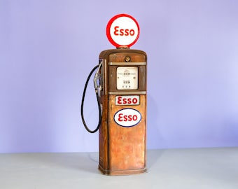 Vintage Esso Gas Pump - Man Cave Garage Decor Display