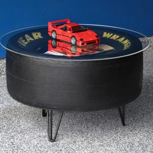 NASCAR Tire Coffee Table: Automotive & Racing Inspired Furniture