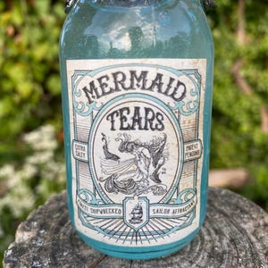 Mermaid Tears Potion Ingredients Apothecary Decor Halloween Decorations ...