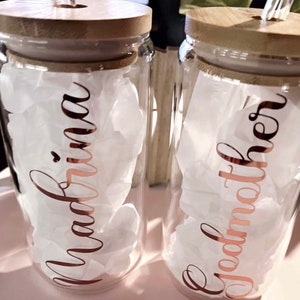 Madrina or Godmother Can Glass