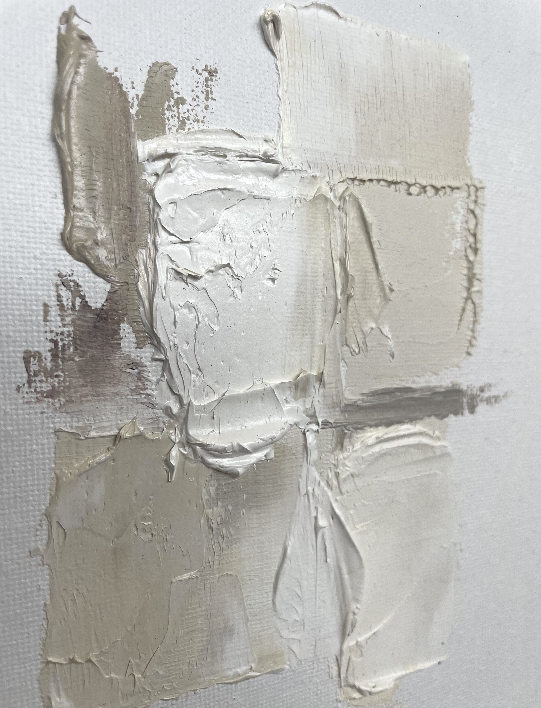 The Minis Original Abstract Painting Texture Wall Art Beige Etsy