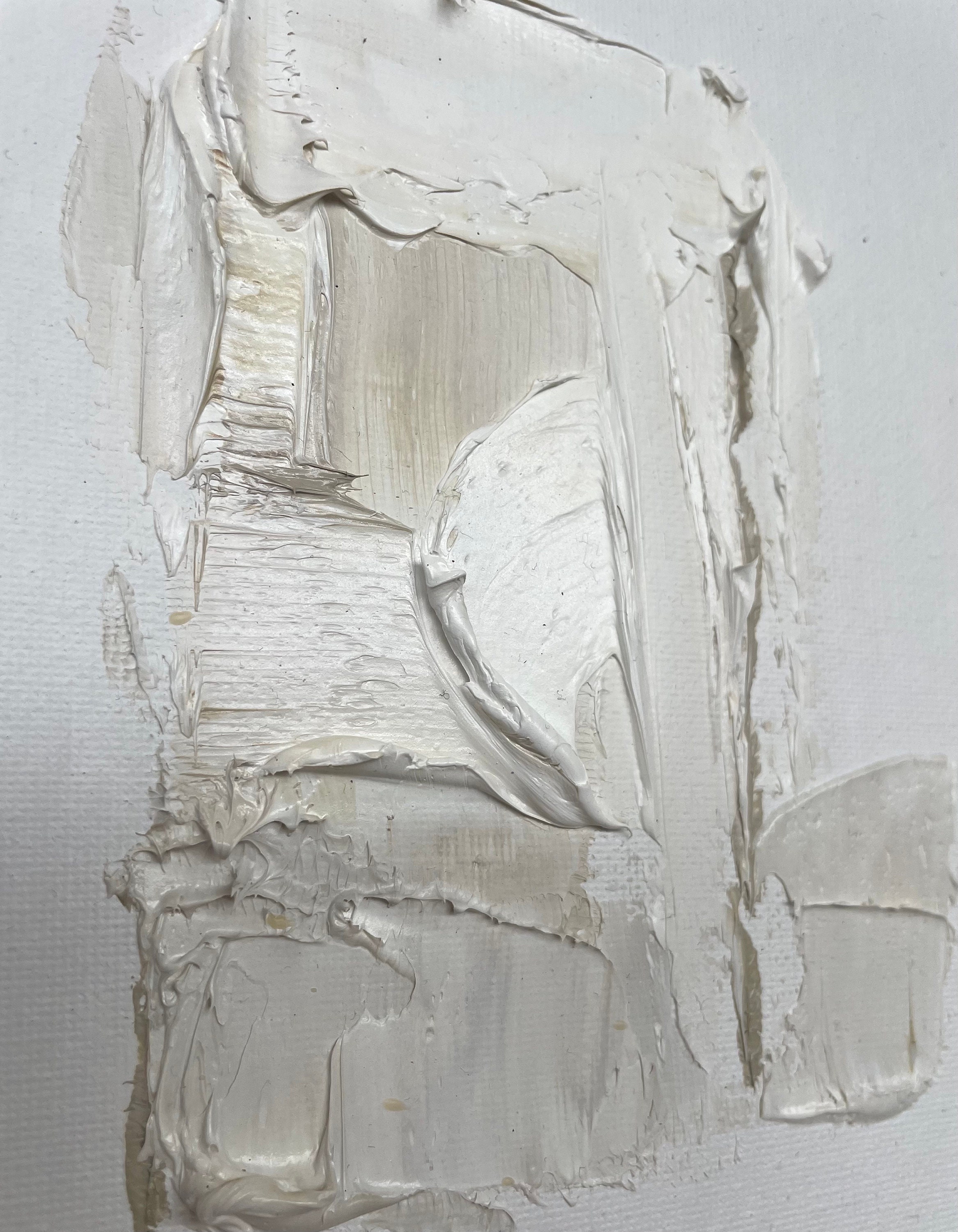 The Minis Original Abstract Painting Texture Wall Art Beige Etsy