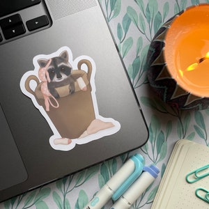 Wasbeer vinyl sticker | Matte vinylsticker | Glanzende vinylsticker