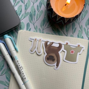 Wasserij luiaard vinyl sticker | Matte vinylsticker | Glanzende vinylsticker
