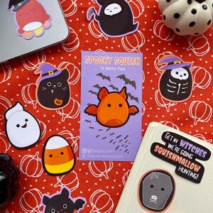 Halloween Squishmallows Adesivi in vinile / Adesivi Squish / 10 Sticker Pack / Adesivo in vinile opaco / Adesivo in vinile lucido