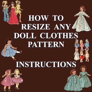 How To Resize Doll Clothes To Fit Your Doll PDF Instant Download