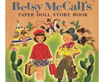 Betsy McCall 42 Pages of Vintage Paper Dolls & Storybook c. 1954 eBook Scrapbooking, Vintage Clip Art Paper Ephemera PDF Digital Download