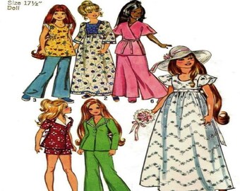 17-1/2" Crissy Grow Hair Doll Clothes Pattern Simplicity 6061 Vintage Sewing Pattern That Will Be Mailed To You