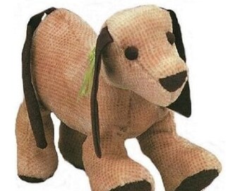 Sewing Pattern for 13" Soft Toy Puppy Dog Vintage Pattern Plush Stuffed Puppy Dog PDF Instant Download