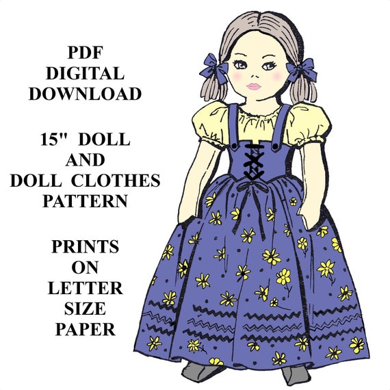 15 Doll Pattern and Doll Clothes Pattern Soft Cuddly - Etsy