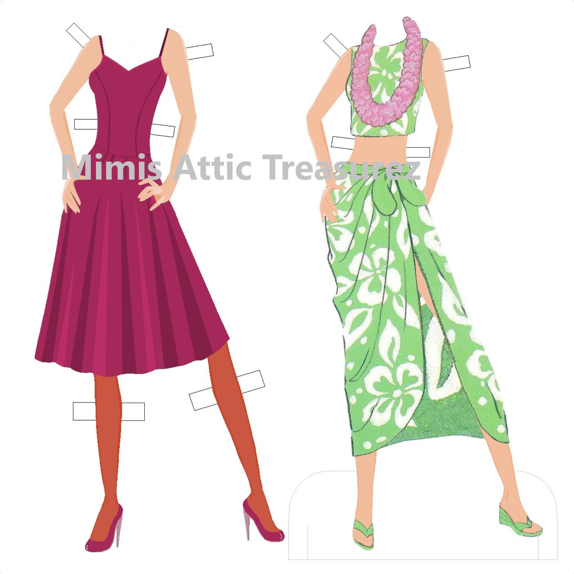 Vintage Paper Dolls Barbie Vintage Clip Art Paper Ephemera for Etsy