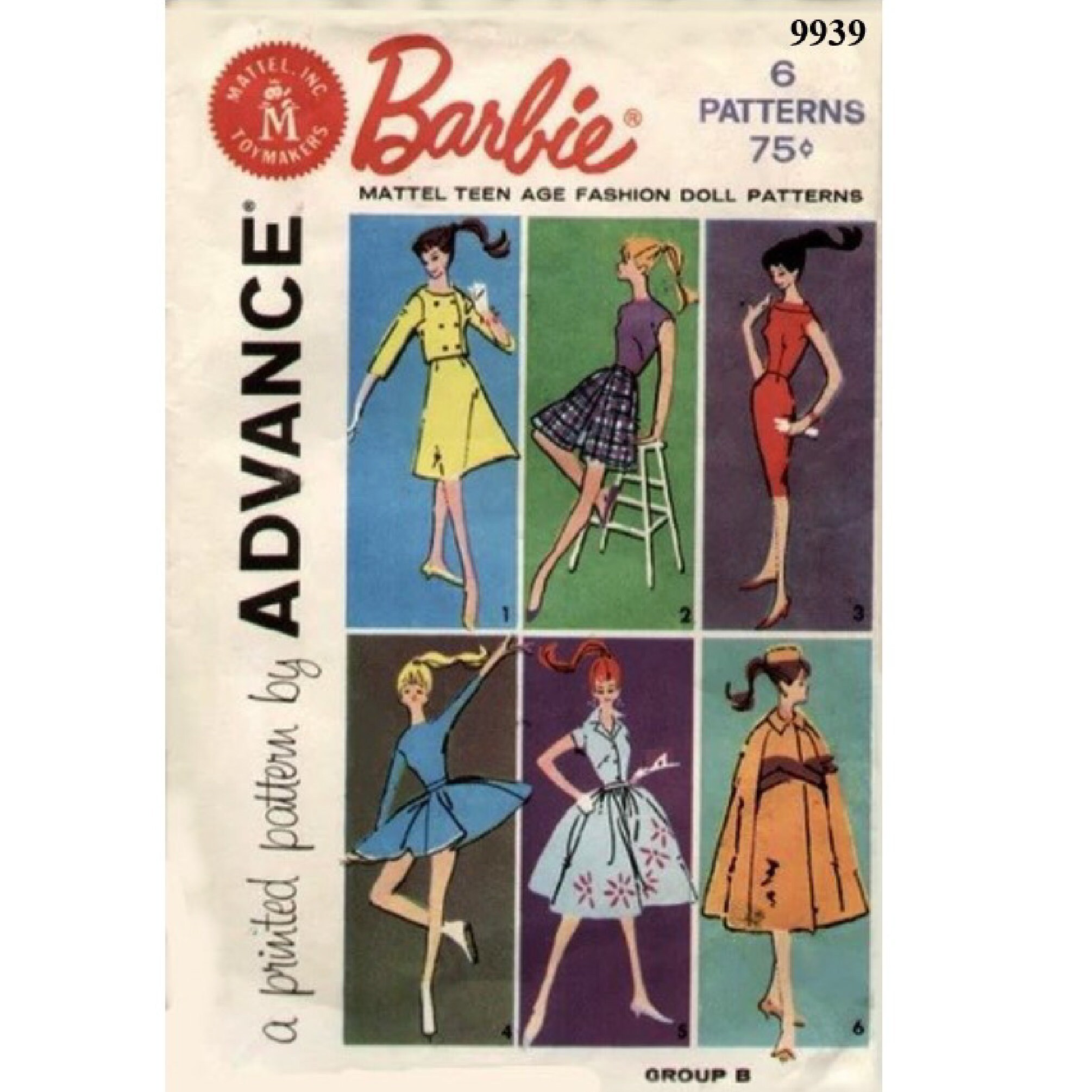 A great set of Barbie clothes sewing patterns for beginners